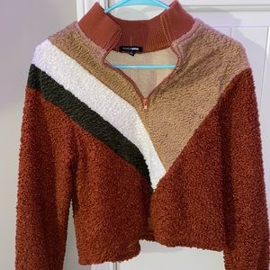 Fashion Nova Half Zip Pullover (never worn)